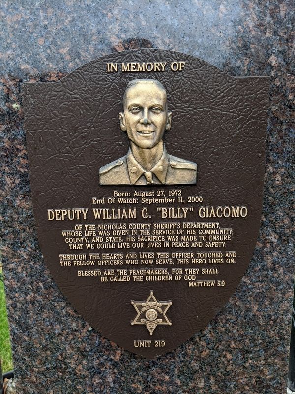 In Memory of Marker image. Click for full size.