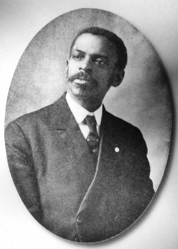 Marker detail: A.J. Oliver, first black lawyer in Roanoke image. Click for full size.