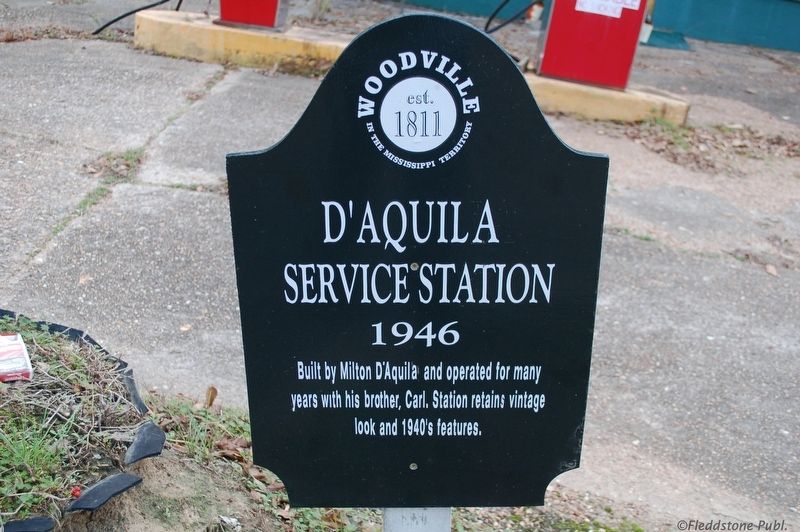 D'Aquila Service Station Marker image. Click for full size.