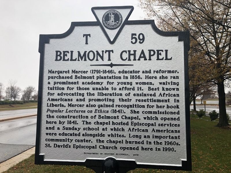 Belmont Chapel Marker image. Click for full size.
