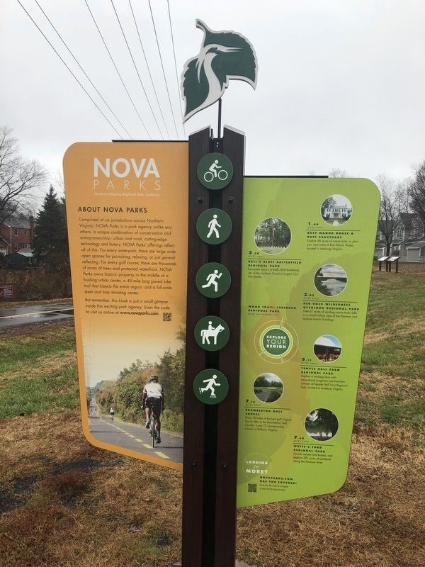 This Is W&OD Trail: Leesburg! Marker [Reverse] image. Click for full size.