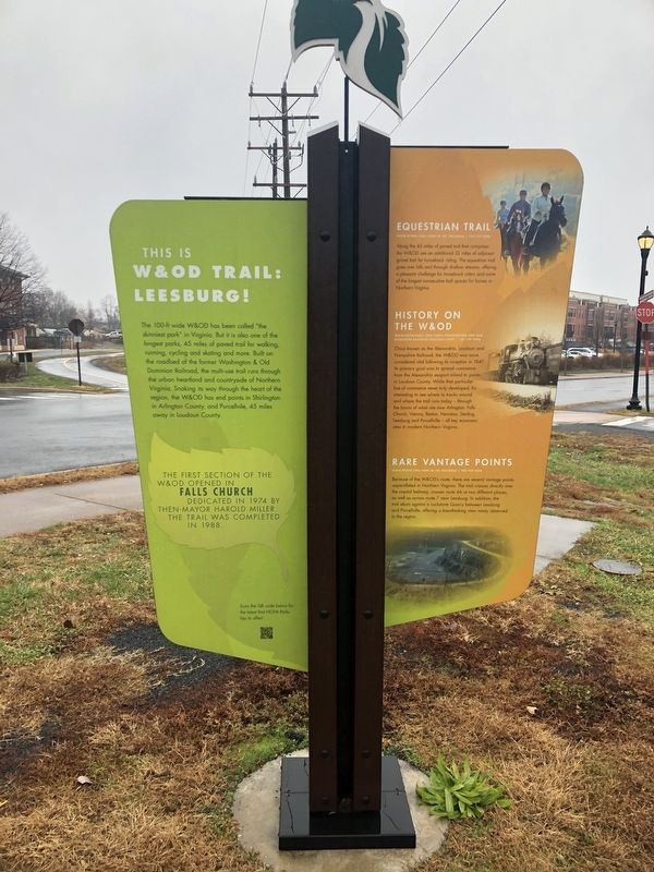 This Is W&OD Trail: Leesburg! Marker image. Click for full size.