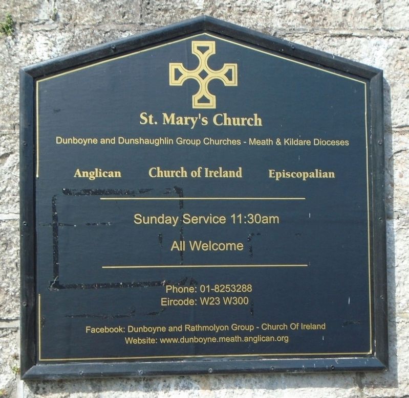 St. Mary's Church of Ireland Sign image. Click for full size.