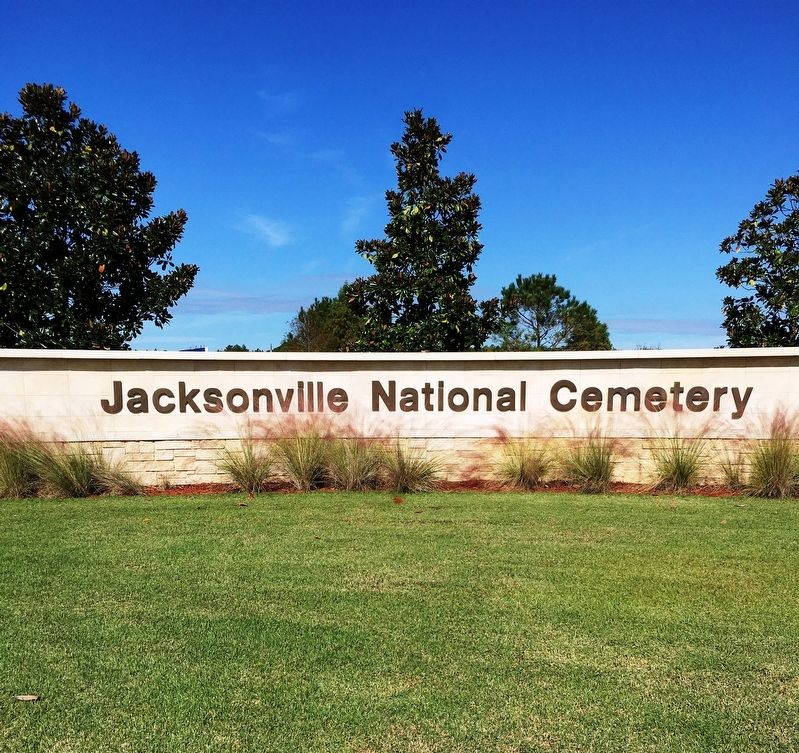 Jacksonville National Cemetery Entrance. Click for full size. Jacksonville National Cemetery Entrance image. Click for full size.