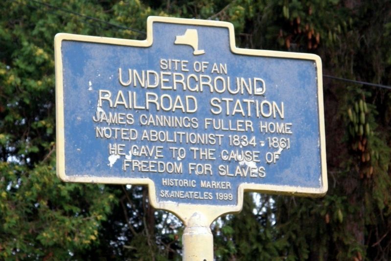 Site of an Underground Railroad Station Marker image. Click for full size.
