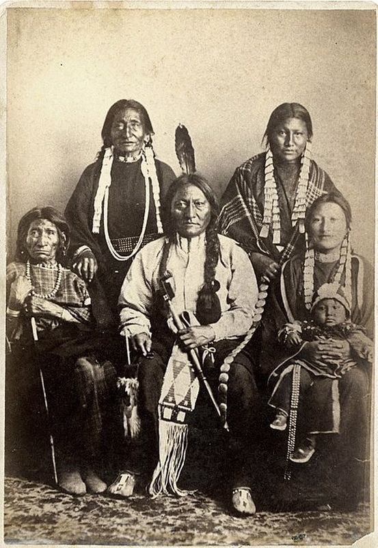 Sitting Bull and family image. Click for full size.