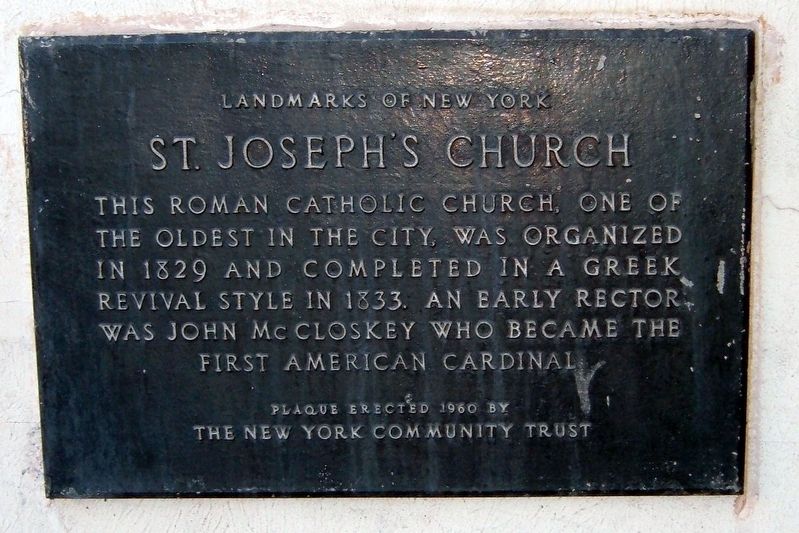 St. Joseph’s Church Marker. Click for full size. St. Joseph’s Church Marker image. Click for full size.