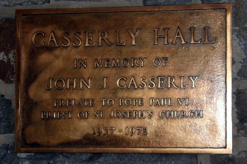 Casserly Hall Marker image. Click for full size.