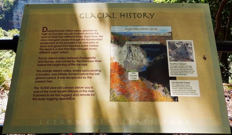 Glacial History Marker image. Click for full size.