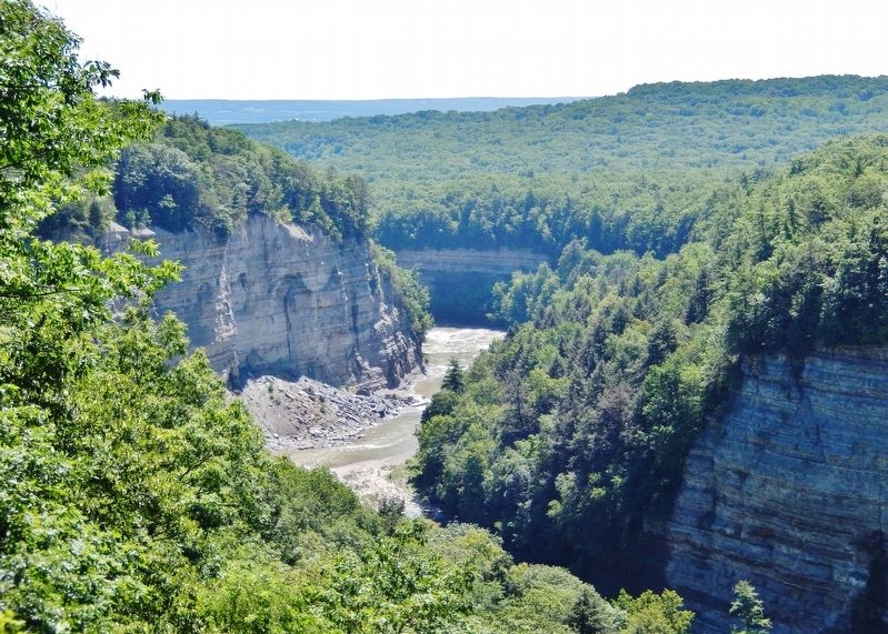 Genesee River Gorge (<i>view from marker</i>) image. Click for full size.