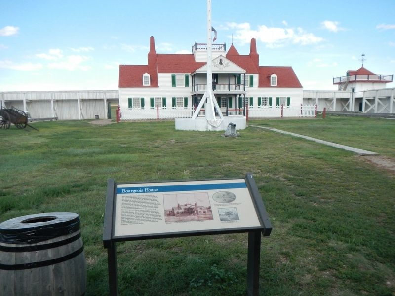 Bourgeois House and Marker image. Click for full size.