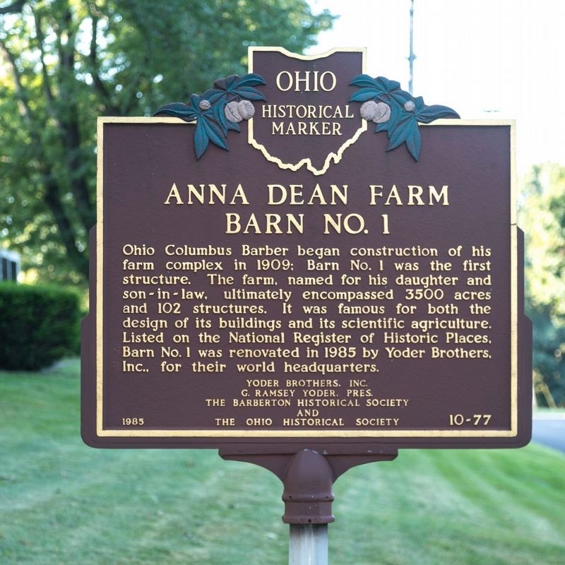Anna Dean Farm Barn No. 1 Marker image. Click for full size.