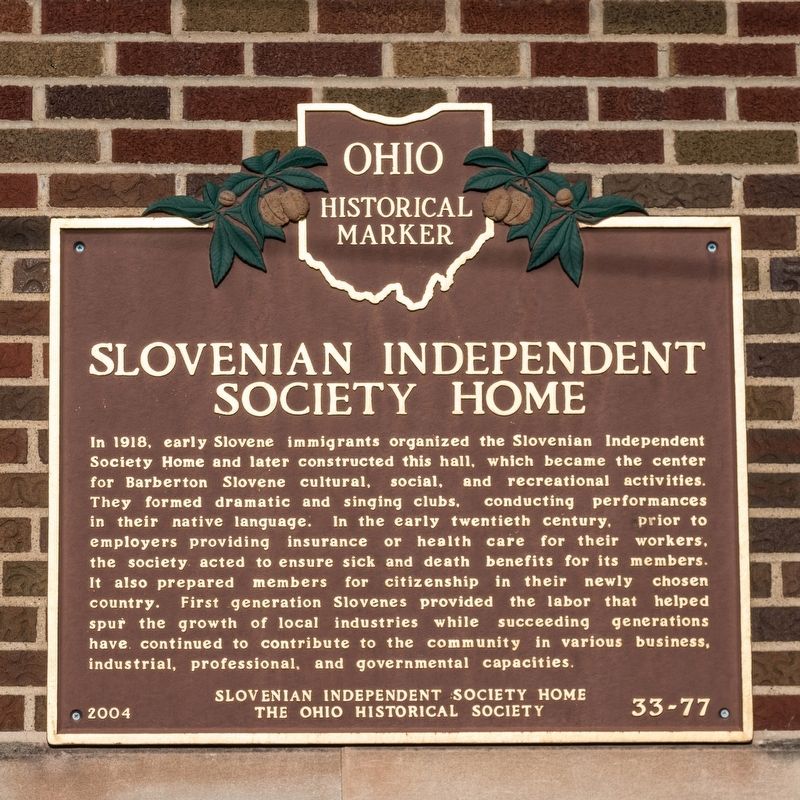 Slovenian Independent Society Home Marker. Click for full size. Slovenian Independent Society Home Marker image. Click for full size.