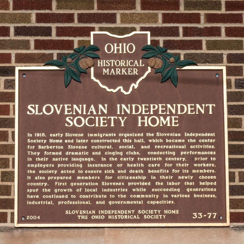 Slovenian Independent Society Home Marker image. Click for full size.