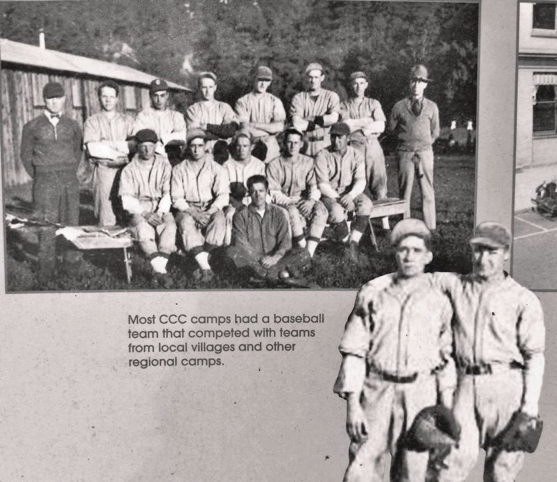Marker detail: Baseball Team image. Click for full size.