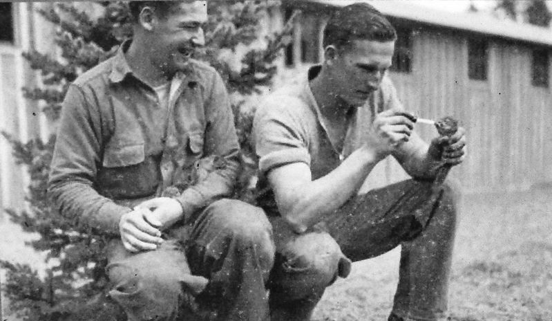 Marker detail: CCC Camp Pets image. Click for full size.