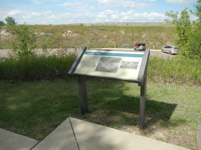 Gravel Pits and Marker image. Click for full size.