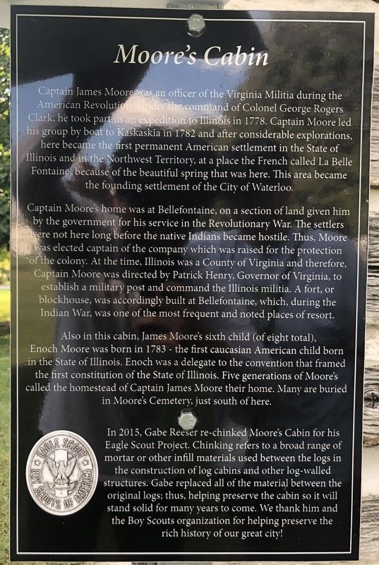James Moore Cabin Marker image. Click for full size.