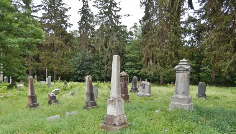 Newfield Village Cemetery (<i>view from near marker</i>) image. Click for full size.