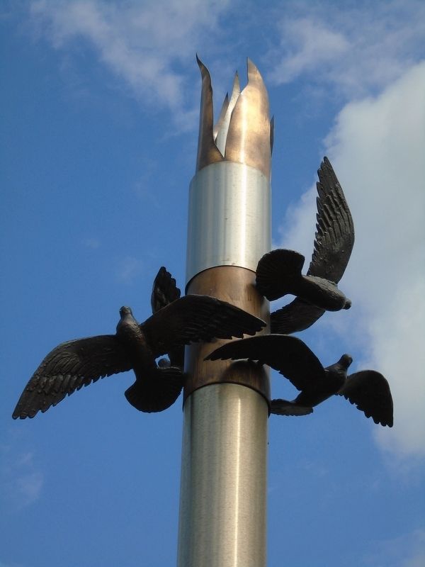 Celbridge Workhouse Cemetery Memorial Sculpture Detail image. Click for full size.