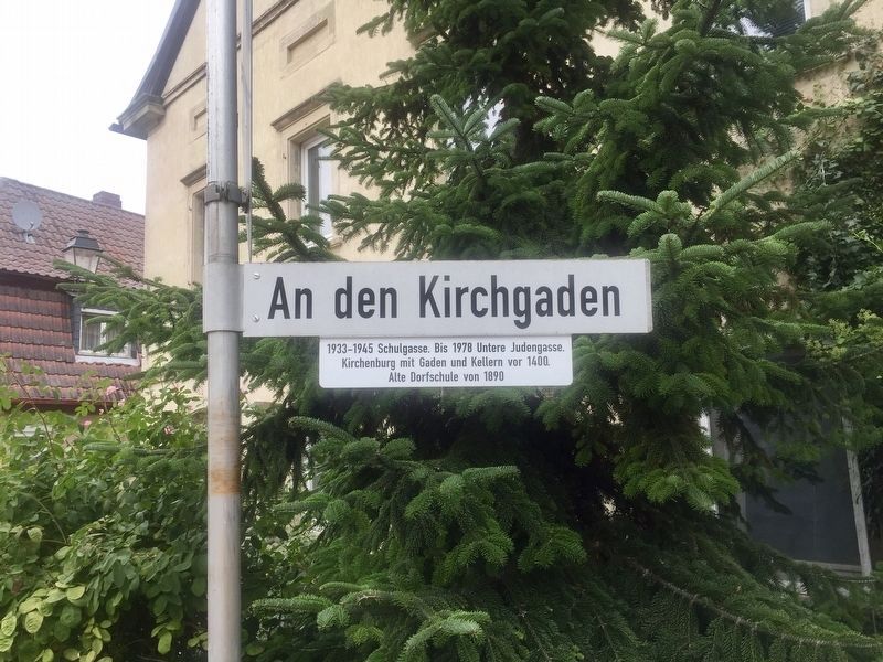 An den Kirchgaden / "At the Church Hall" Lane Marker image. Click for full size.