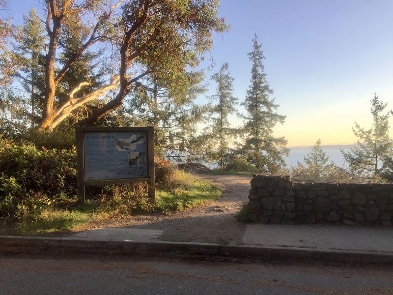 Chuckanut Drive Marker - wide view image. Click for full size.