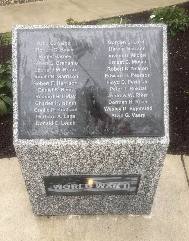 Stanwood Area Historical Society Veterans' Memorial image. Click for full size.