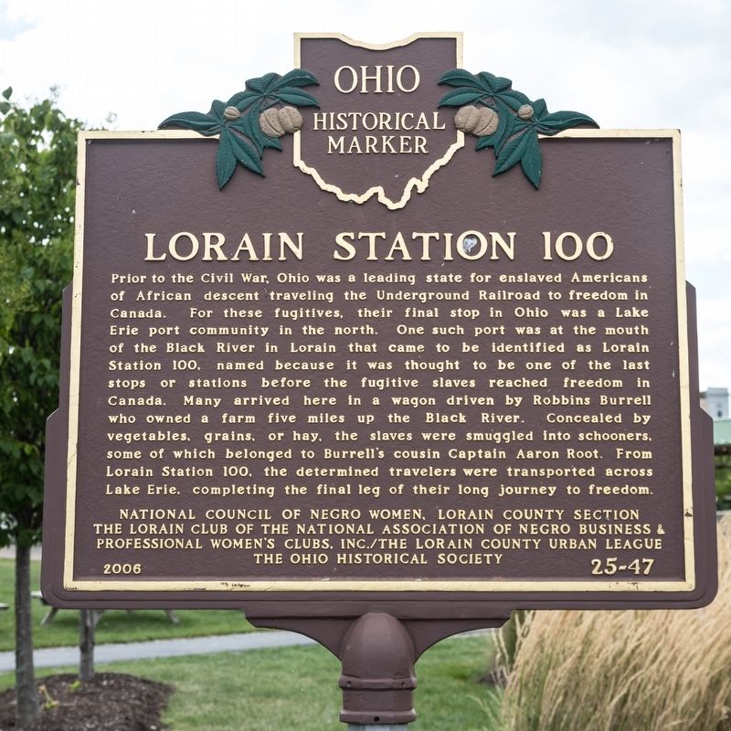 Lorain Station 100 Marker image. Click for full size.