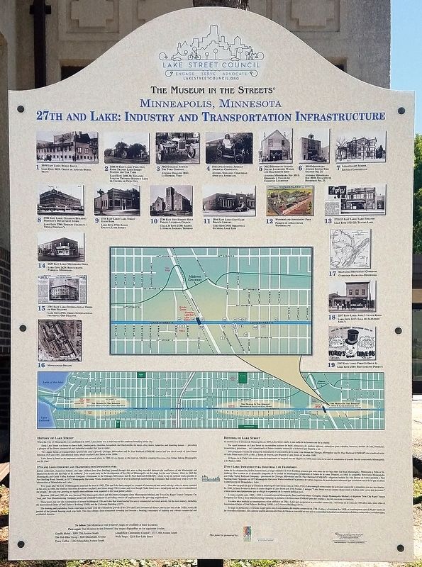 The Museum in the Streets: 27th and Lake: Industry and Transportation Infrastructure marker image. Click for full size.