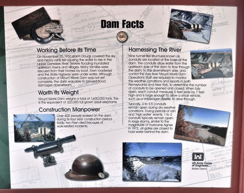 Dam Facts Marker image. Click for full size.