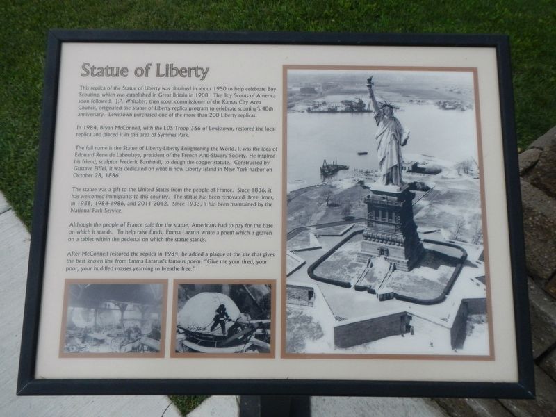 Statue of Liberty Marker. Click for full size. Statue of Liberty Marker image. Click for full size.