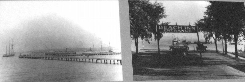 Marker detail: The dock was completed on June 30, 1939 and dedicated on the 4th of July image. Click for full size.