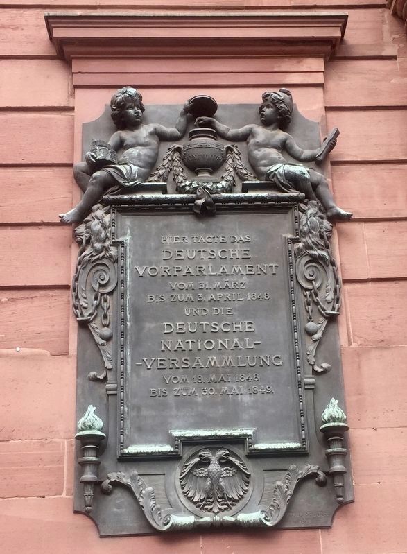 Pre-Parliament and the National Assembly Marker image. Click for full size.