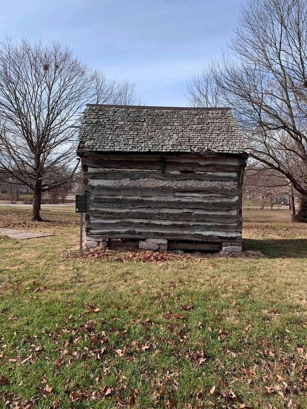 James Moore Cabin and Marker image. Click for full size.