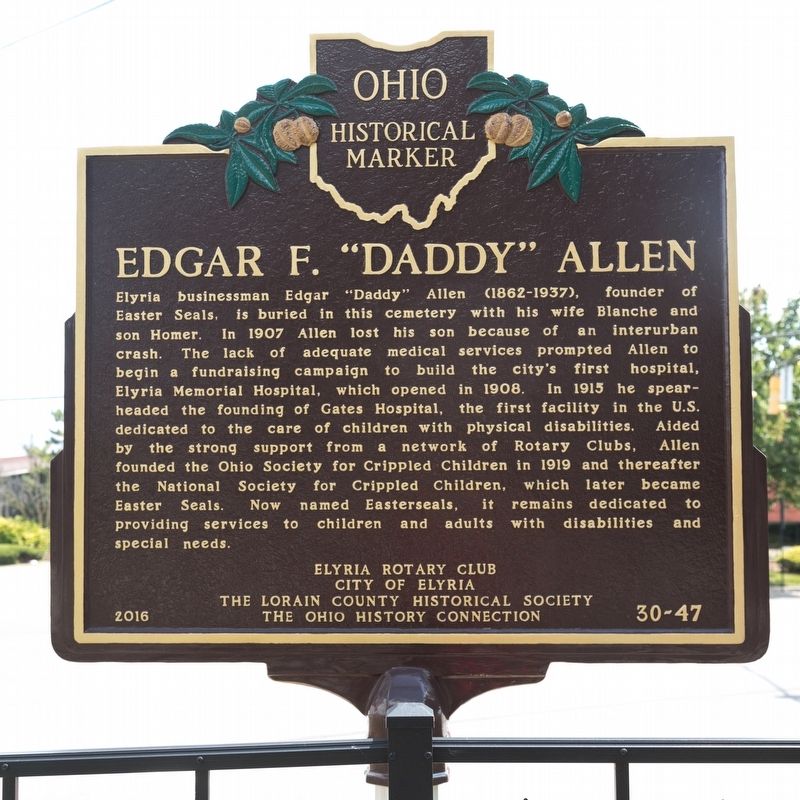Edgar F. “Daddy” Allen Marker image. Click for full size.