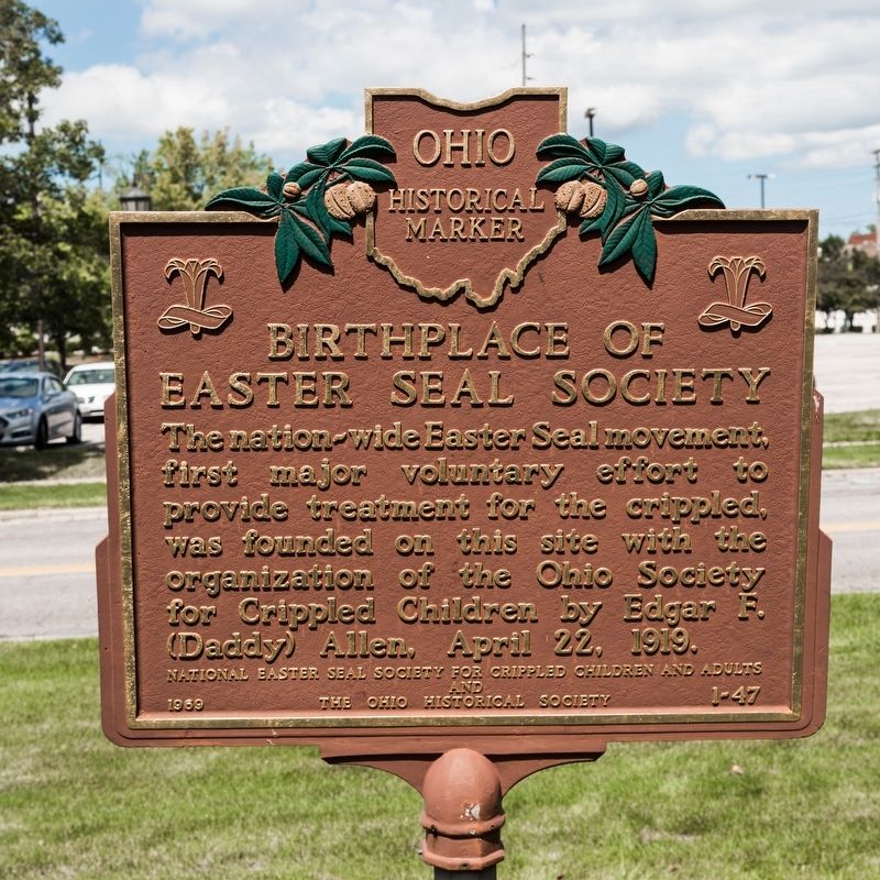 Birthplace of Easter Seal Society Marker image. Click for full size.