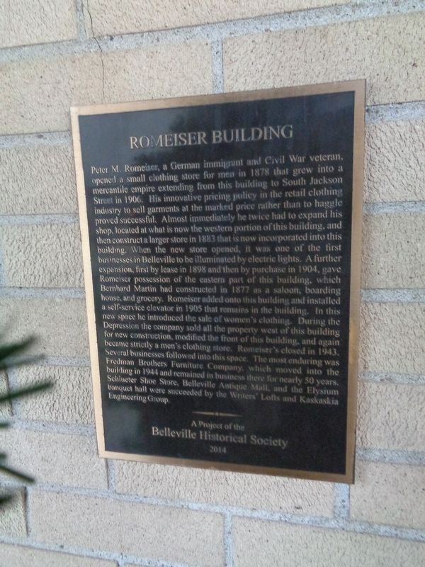 Romeiser Building Marker image. Click for full size.