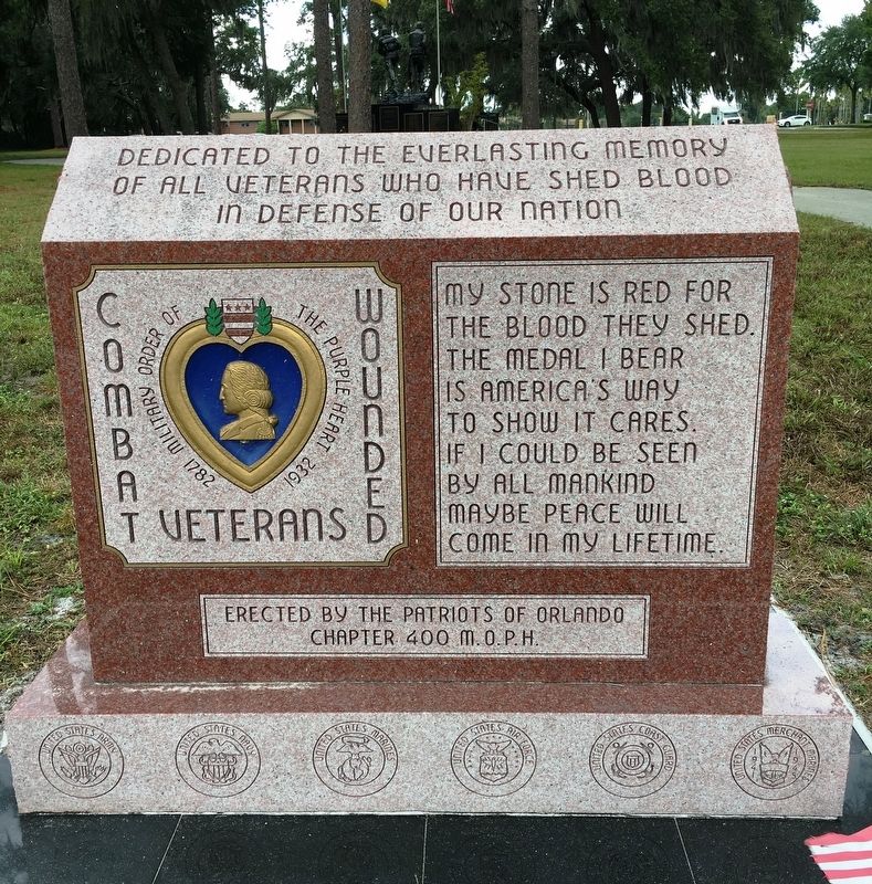 Combat Wounded Veterans Marker image. Click for full size.