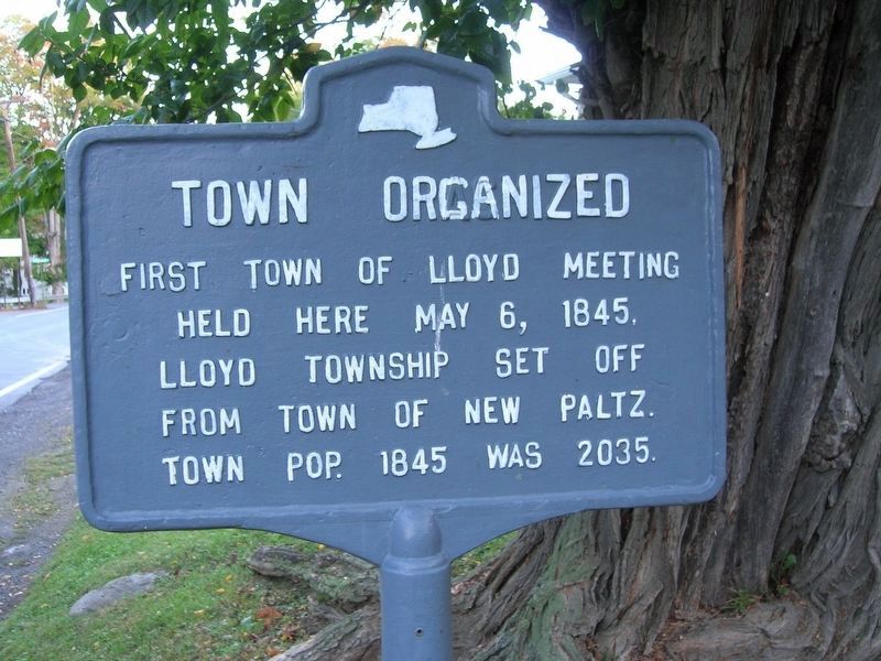 Town of Lloyd <i>Oragnized</i> Marker image. Click for full size.