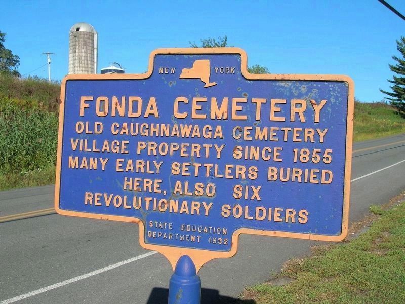 A Previous Historic Marker for the Fonda Cemetery image. Click for full size.