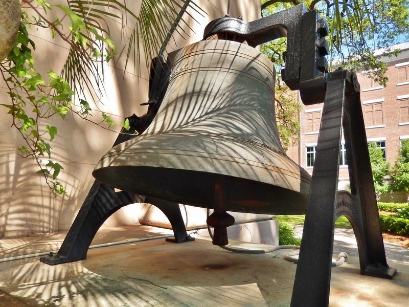 Historic 1847 Church Bell (<i>on exhibit near marker</i>) image. Click for full size.