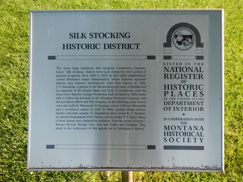 Lewistown Silk Stocking Historic District Marker image. Click for full size.