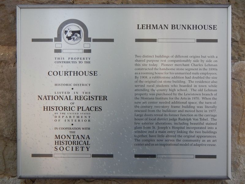 Lehman Bunkhouse Marker image. Click for full size.