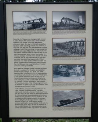 The History of Central Montana Railroads Marker, panel 2 image. Click for full size.