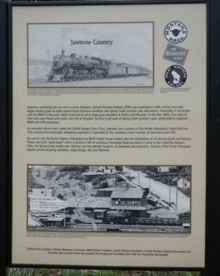 The History of Central Montana Railroads Marker, panel 3 image. Click for full size.