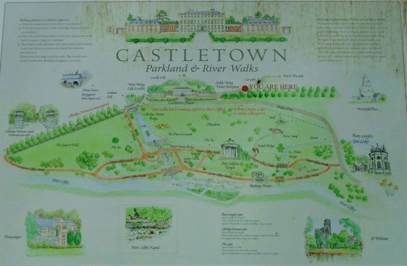 Castletown Grounds Map on Marker image. Click for full size.