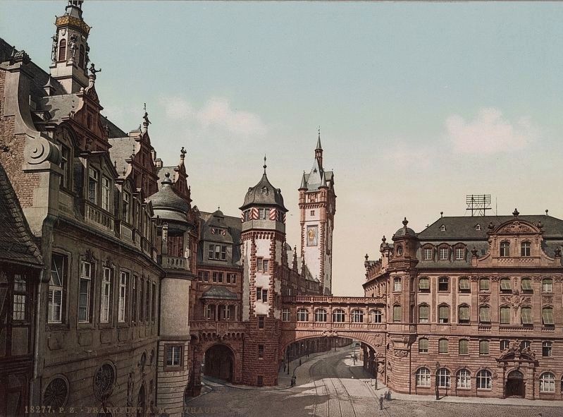 <i>Frankfurt. A.M. Rathaus</i> image. Click for full size.