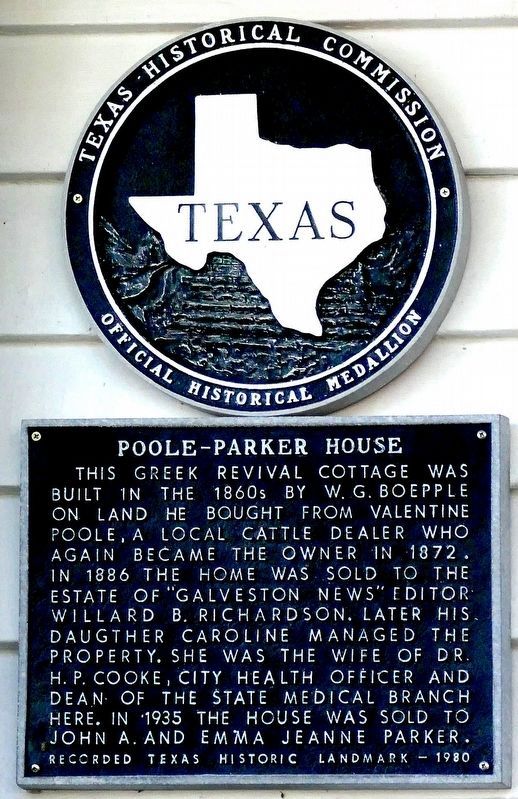 Poole-Parker House Marker. Click for full size. Poole-Parker House Marker image. Click for full size.