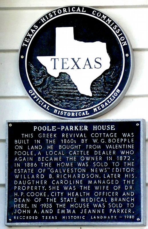 Poole-Parker House Marker image. Click for full size.