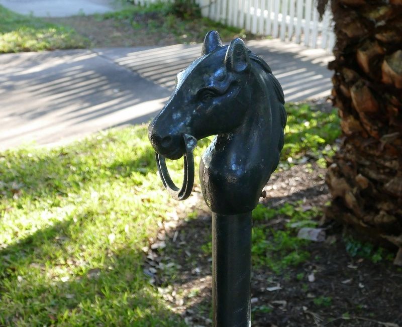 Poole-Parker House Horse Hitch. Click for full size. Poole-Parker House Horse Hitch image. Click for full size.